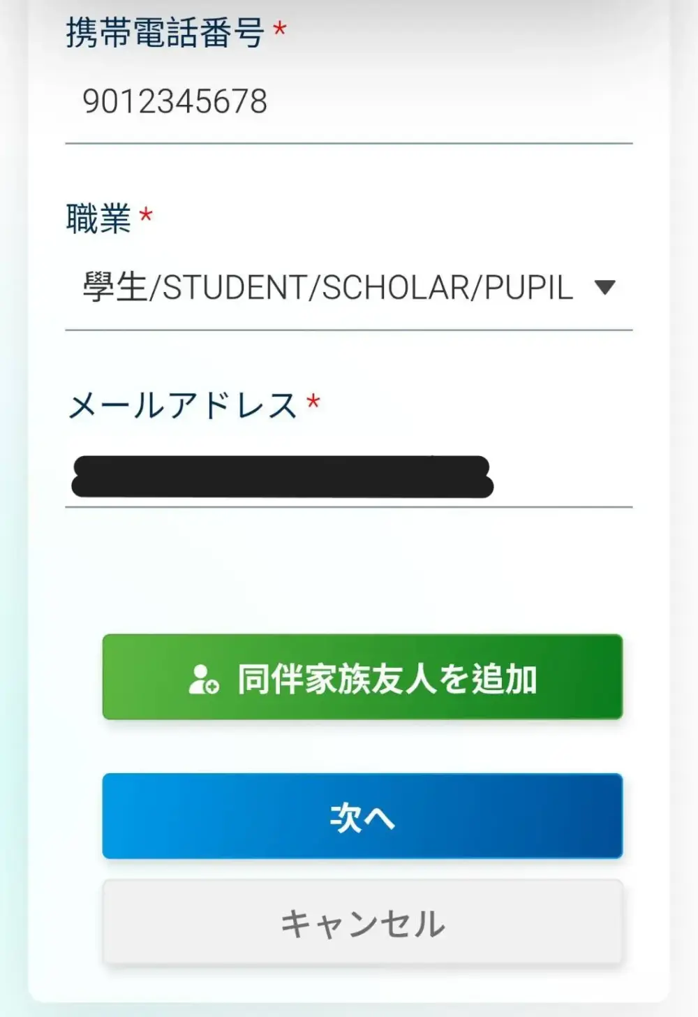 入国10 台湾 入国カード